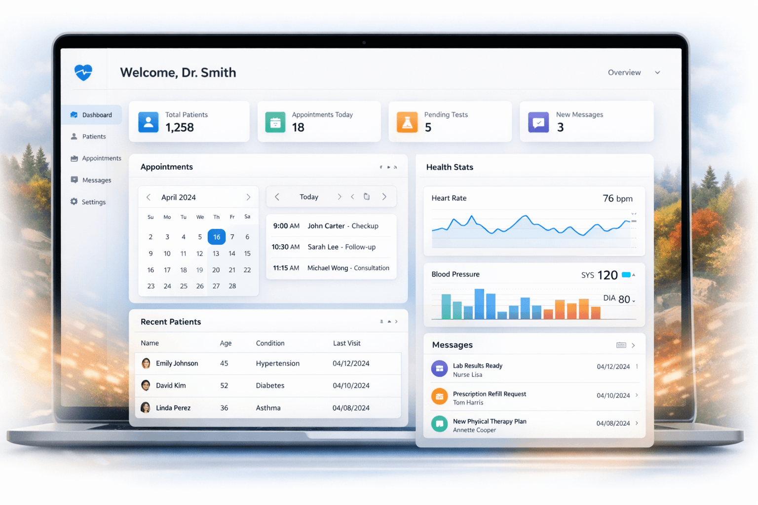 Healthcare Dashboard Preview